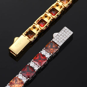 Ombré Princess-Cut Tennis Bracelet - Different Drips