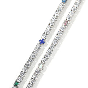 Mixed Charm Tennis Chain - Different Drips