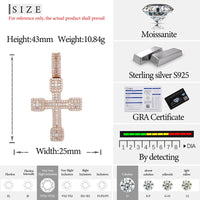 Thumbnail for S925 Moissanite Cross Pendant - Different Drips