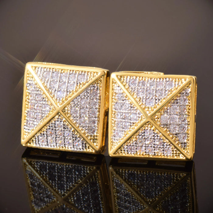 10mm Square Cut Umbrella Earrings - Different Drips