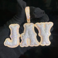 Thumbnail for Layered Bubble Custom Letter Pendant - Different Drips