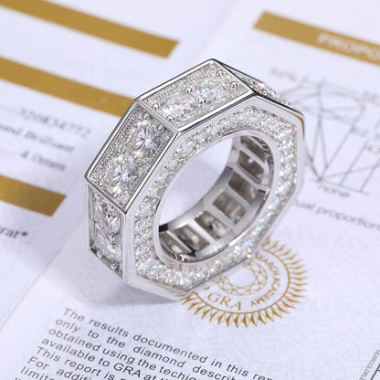 S925 Moissanite Bolt Ring - Different Drips