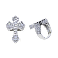 Thumbnail for Baguette Large Royal Cross Ring - Different Drips