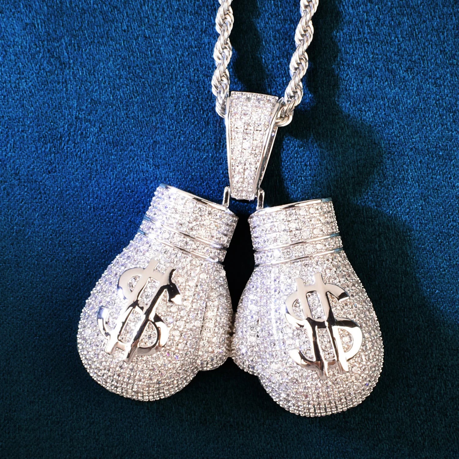 Dollar Sign Boxing Gloves Pendant - Different Drips