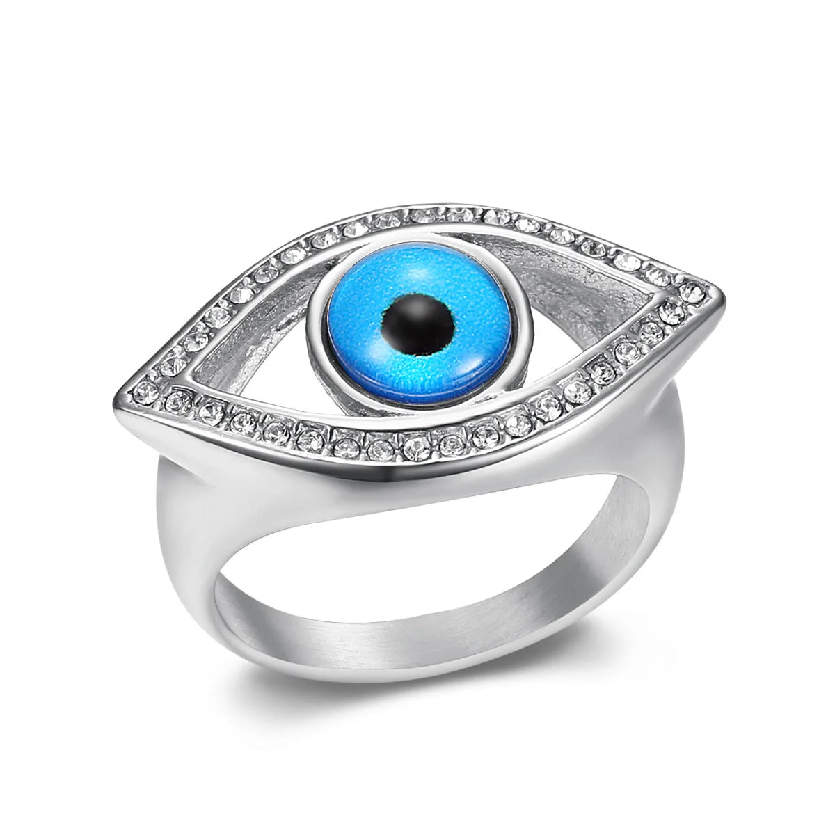 Evil Eye Pavé Statement Ring - Different Drips