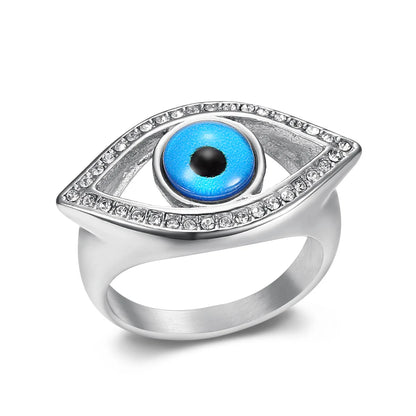 Evil Eye Pavé Statement Ring - Different Drips