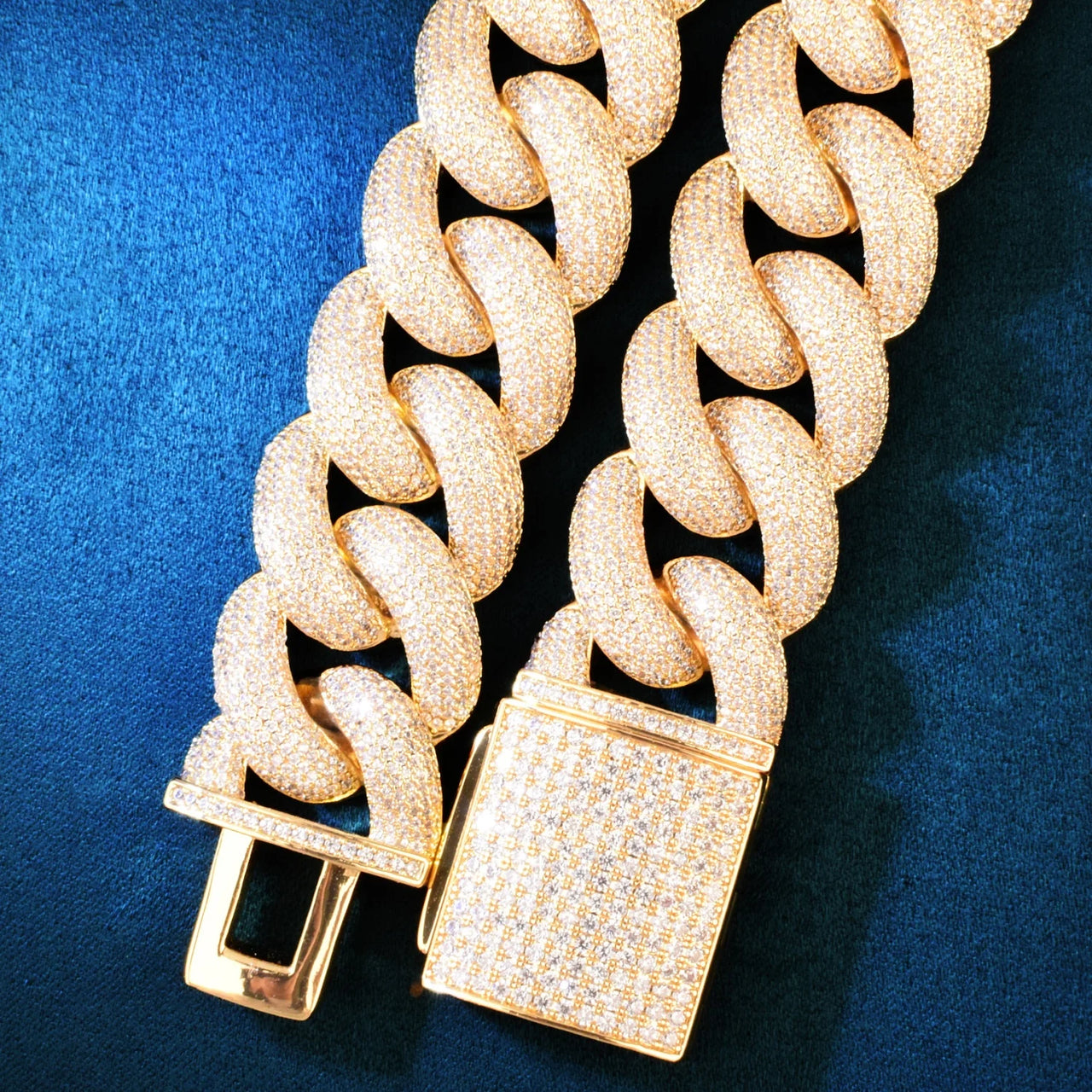 25mm Iced Miami Cuban Link Chain - Different Drips