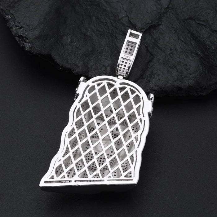 S925 Moissanite Jesus Head Pendant with Crown - Different Drips