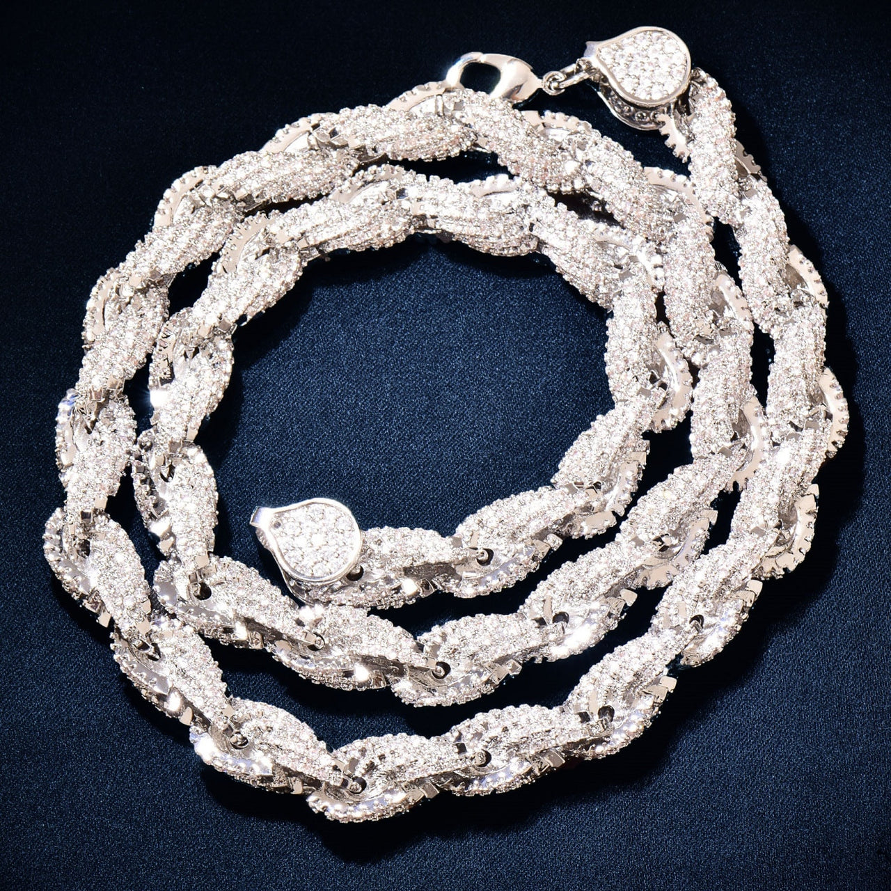 Premium Thick Iced Out Rope Chain - Different Drips