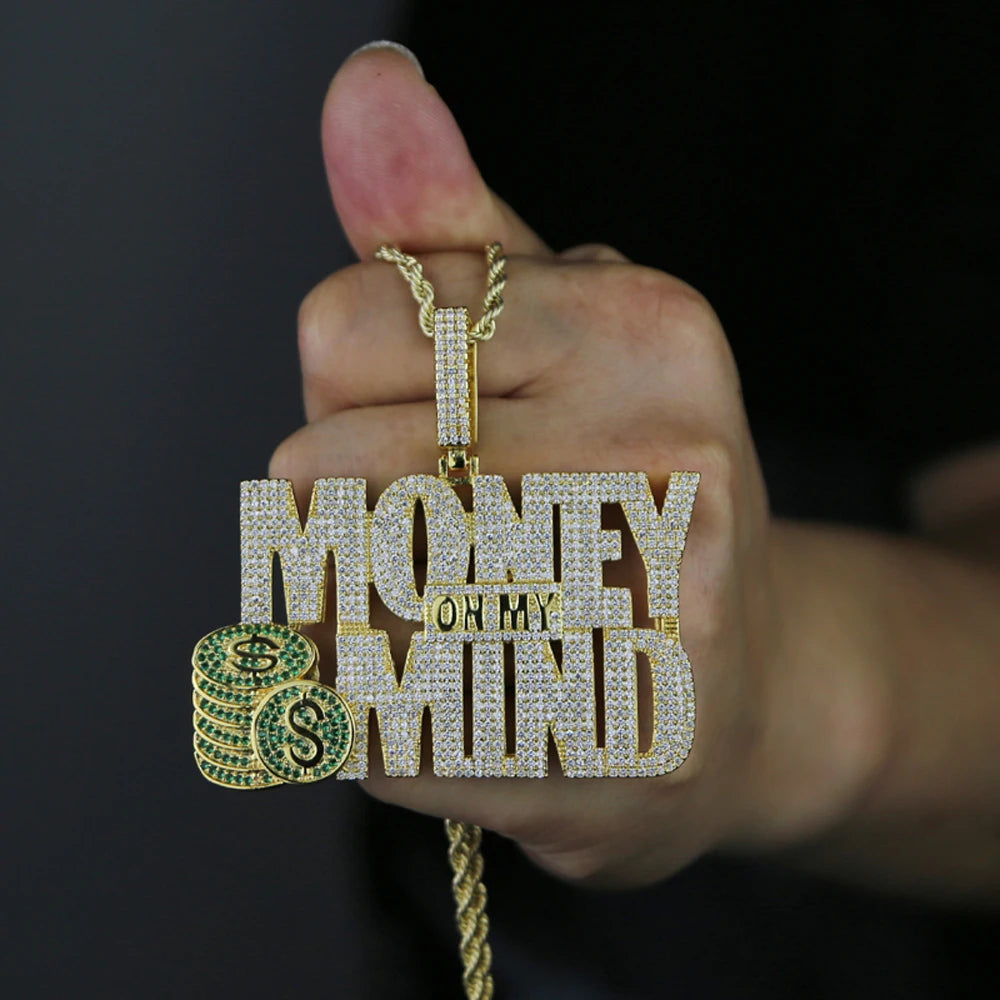 Iced Out Money On My Mind Pendant - Different Drips
