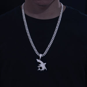 S925 Moissanite Shark Pendant - Different Drips