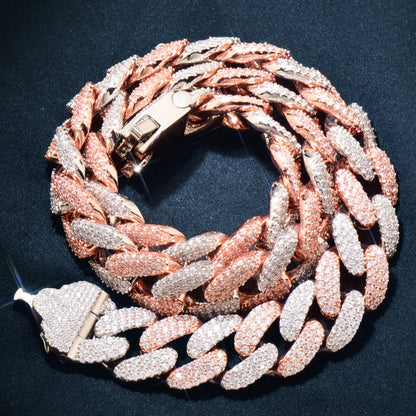 18mm Buckle Clasp Curb Cuban Chain - Different Drips