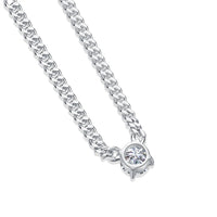Thumbnail for Women's S925 Round Cut Moissanite Diamond Cuban Necklace - Different Drips