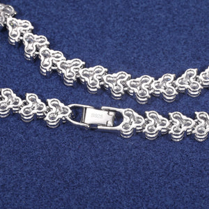 6mm S925 Moissanite Diamond V Cluster Chain - Different Drips