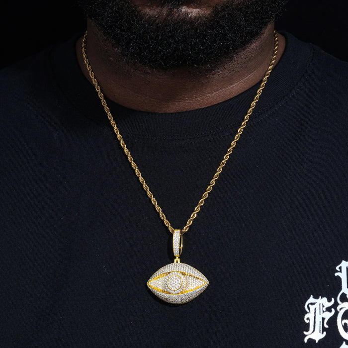 S925 Moissanite Diamond Evil Eye Pendant - Different Drips