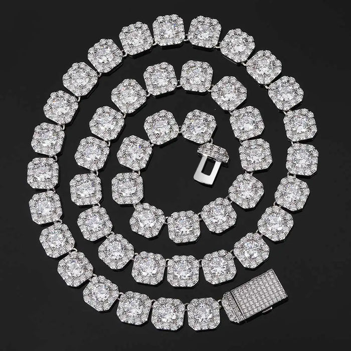 9-12mm Clustered Tennis Chain - Different Drips