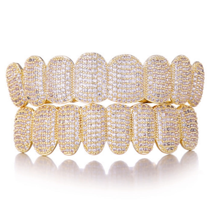 8 Tooth Standard Iced Grillz - Different Drips