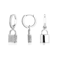 Thumbnail for S925 Women's Lock & Key Drop Earrings - Different Drips