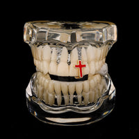 Thumbnail for Enamel Cross Single Tooth Grillz - Different Drips