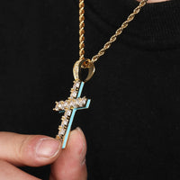 Thumbnail for Glow In The Dark Cross Pendant - Different Drips
