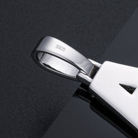 Thumbnail for S925 Moissanite Layered Bold Custom Single Letter Pendant - Different Drips