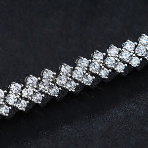 Women's S925 Diamond Arrow Tennis Bracelet - Different Drips