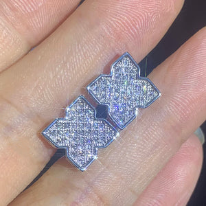 9mm Quatrefoil Stud Earrings - Different Drips