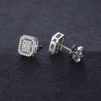 Thumbnail for S925 Moissanite Clustered Baguette Earrings - Different Drips