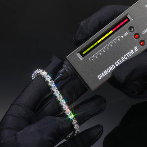 Moissanite Tennis Chain 18k Gold (All Sizes) - Different Drips