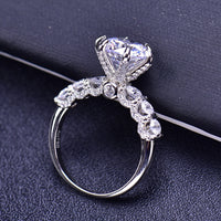 Thumbnail for Women's S925 Moissanite Clustered Solitaire Ring - Different Drips