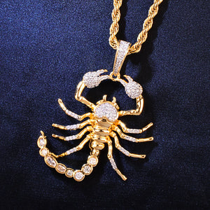 Iced Out Scorpion Pendant - Different Drips