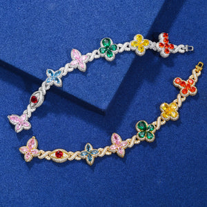 S925 Moissanite Floral Garden Bracelet - Different Drips