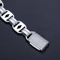 Thumbnail for 15mm S925 Moissanite Card Link Bracelet - Different Drips