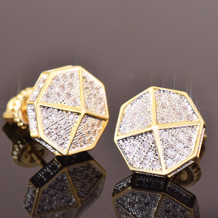 10mm Round Cut Umbrella Earrings - Different Drips