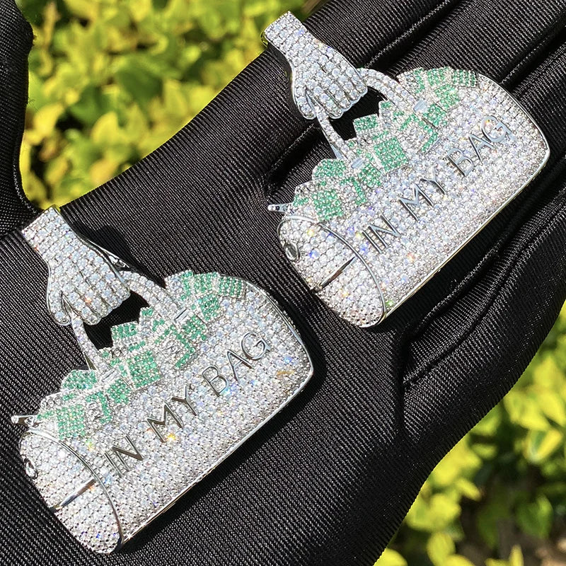 Iced In My Bag Money Duffle Pendant