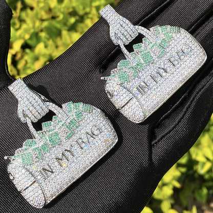 Iced In My Bag Money Duffle Pendant