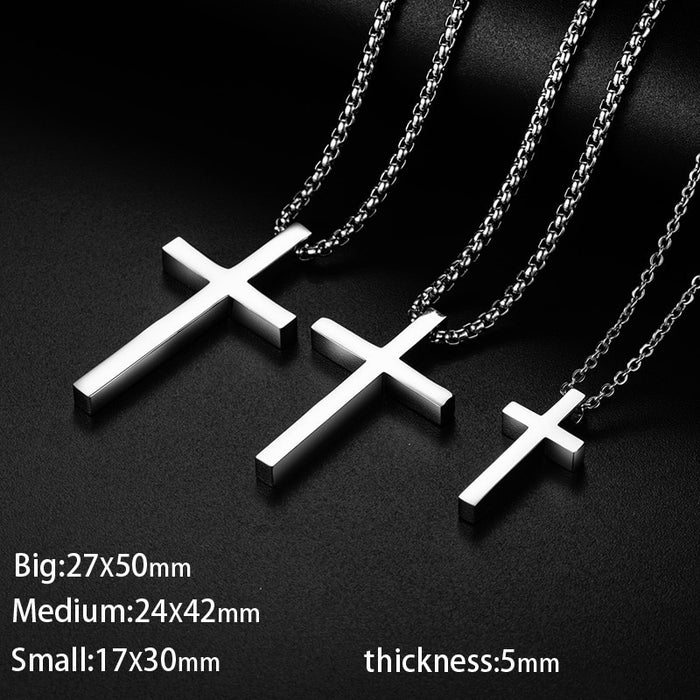 S925 Micro Simple Cross Pendant - Different Drips
