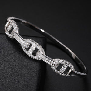 S925 Moissanite Mariner Stationed Bracelet - Different Drips