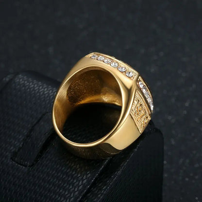 Iced Eagle Emblem Class Ring Style - Different Drips
