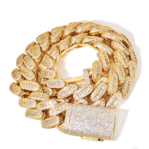 28mm Baguette Cuban Link chain - Different Drips