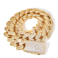Thumbnail for 28mm Baguette Cuban Link chain - Different Drips