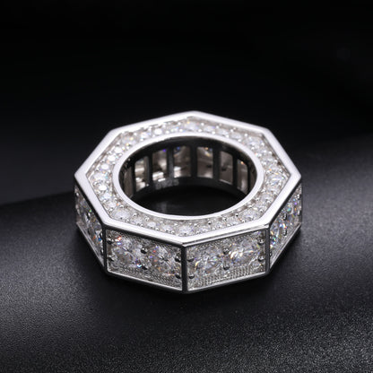 S925 Moissanite Bolt Ring - Different Drips