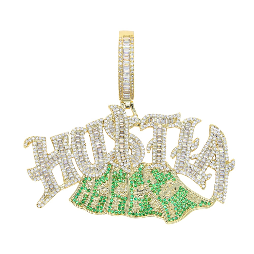 Iced Out Hustla Money Pendant - Different Drips
