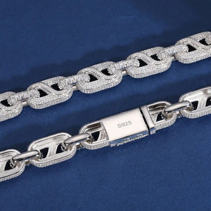 14mm S925 Moissanite Infinity Mariner Link Chain - Different Drips