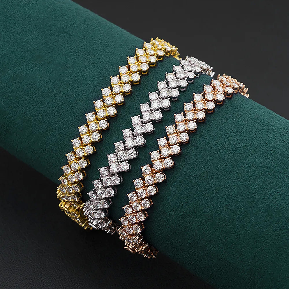 Women's S925 Diamond Arrow Tennis Bracelet - Different Drips