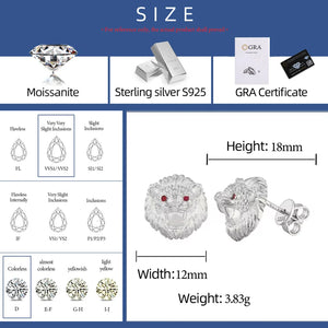 Lion Head Stud Earrings - Different Drips