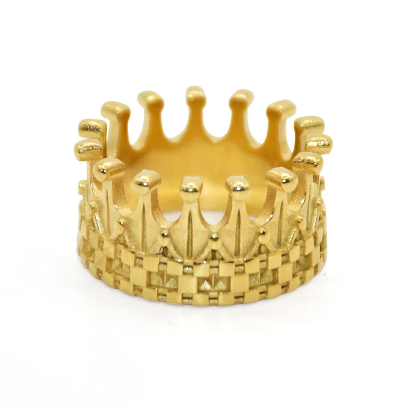 Royal Gold King Crown Ring - Different Drips