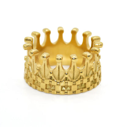 Royal Gold King Crown Ring - Different Drips