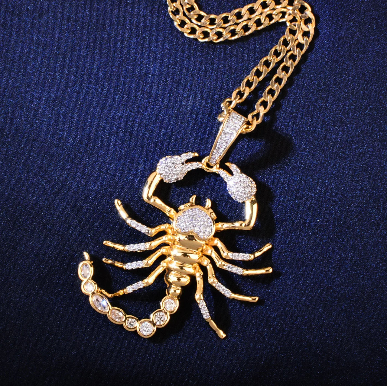 Iced Out Scorpion Pendant - Different Drips