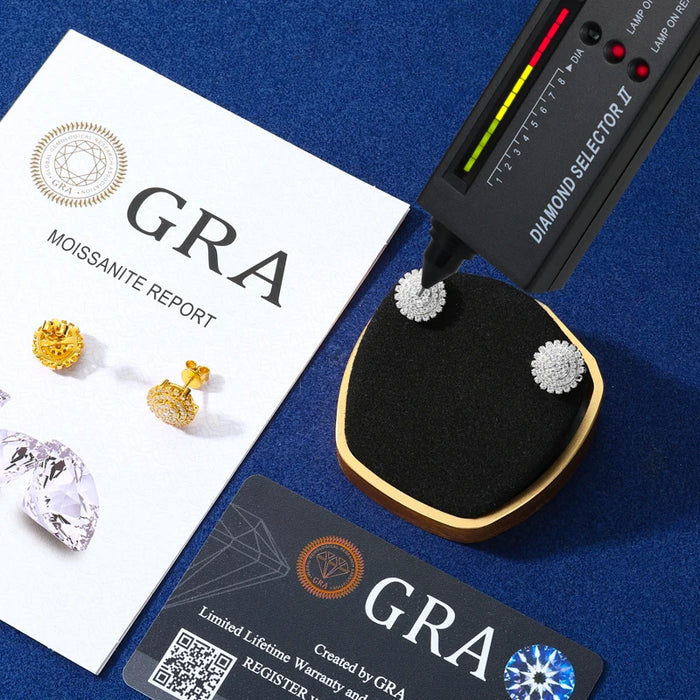 Sunburst Cluster Stud Earrings - Different Drips